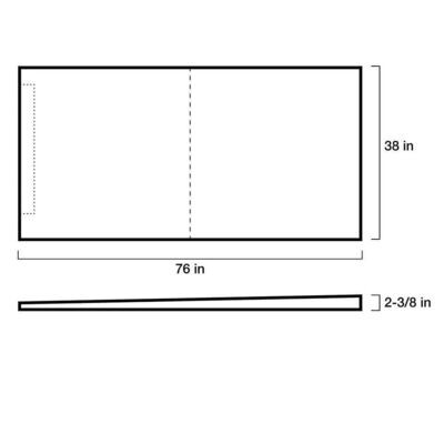 Kerdi-Shower Tray with Perimeter linear drain placement - 38x60