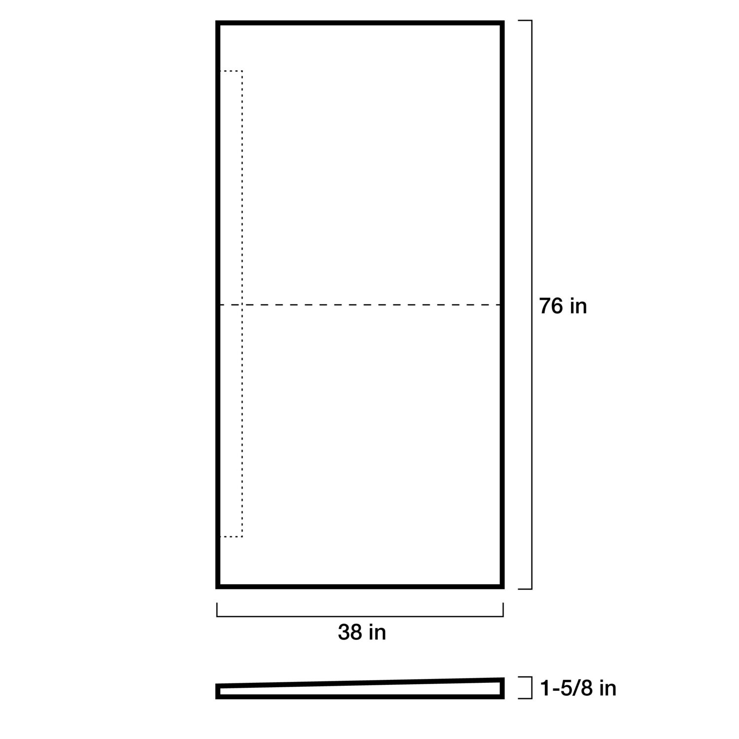 Kerdi-Shower Tray with Perimeter linear drain placement - 38x76