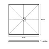 Kerdi-Shower Tray with center drain placement