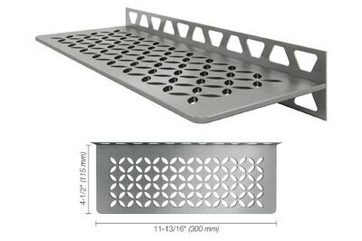 Schluter FLORAL SHELF-W  Brushed Stainless Steel (EB)