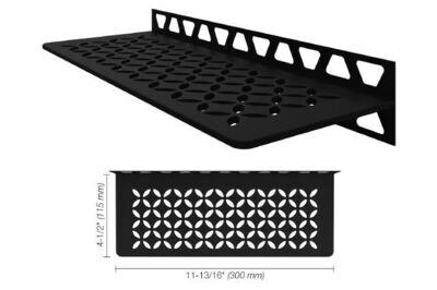 Schluter FLORAL SHELF-W  Matte Black (MGS)