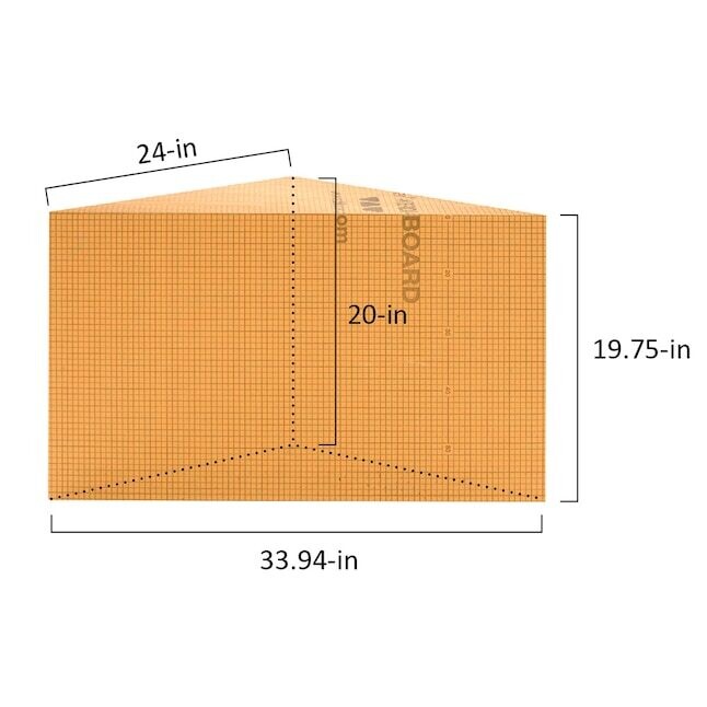 TRIANGULAR 24&quot; - Kerdi-Board-SB