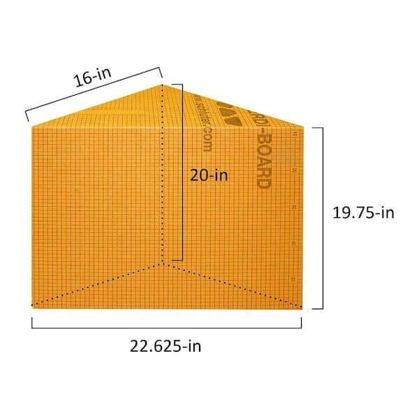 TRIANGULAR 16&quot; - Kerdi-Board-SB