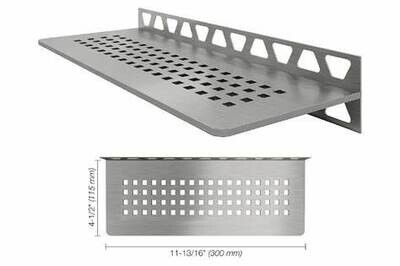 Schluter SQUARE SHELF-W Brushed Stainless Steel (EB)