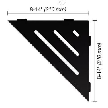 Schluter WAVE SHELF-E Matte Black (MGS)
