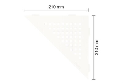Schluter SQUARE SHELF-E Matte White (MBW)