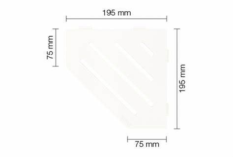 Schluter WAVE Shelf-E Matte White (MBW)