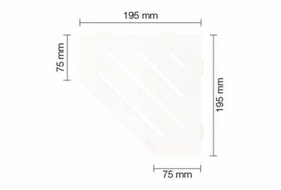 Schluter WAVE Shelf-E Matte White (MBW)