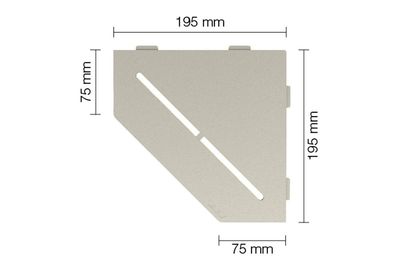 Schluter PURE Shelf-E Cream (TSC)