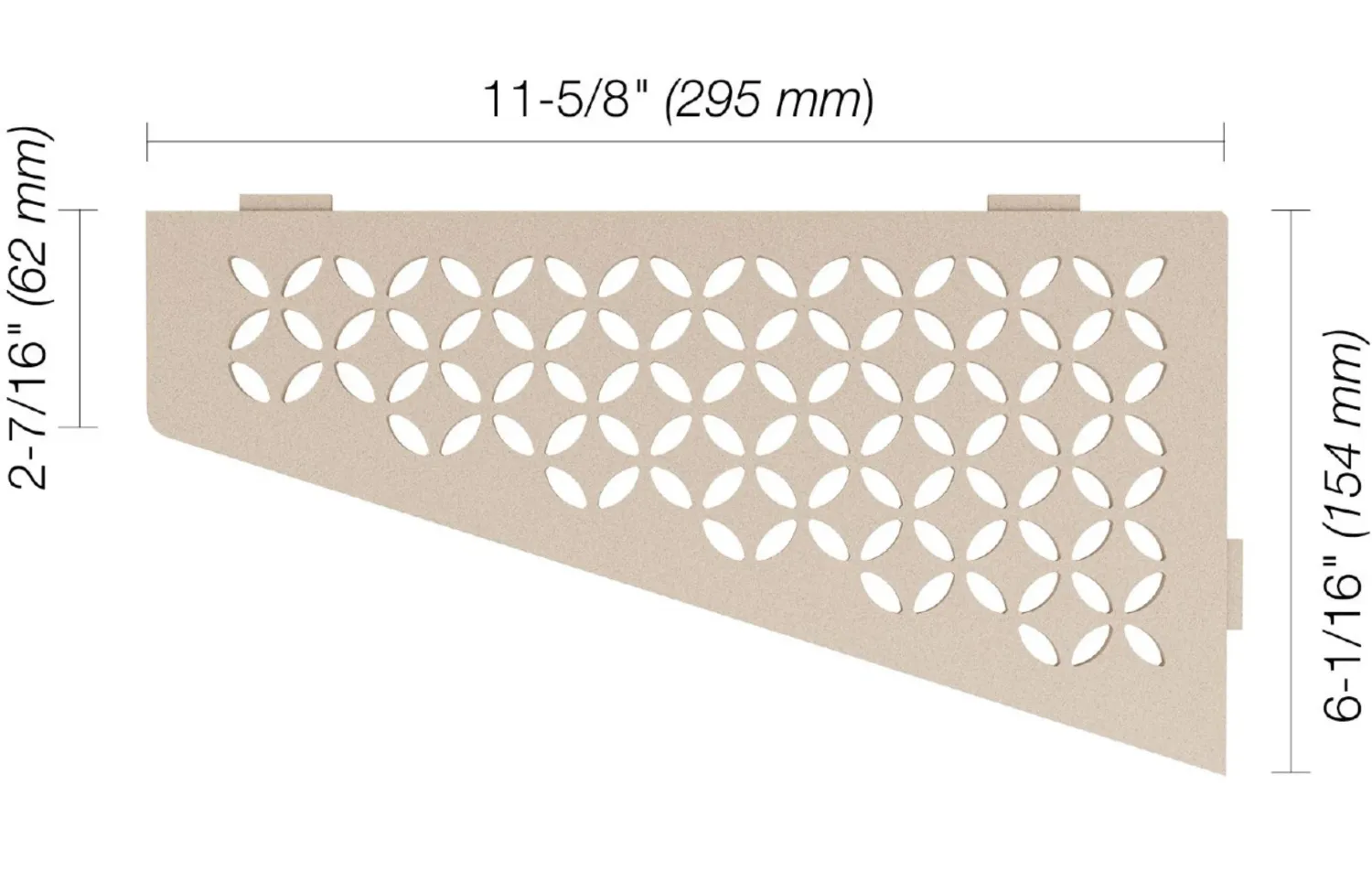 Schluter FLORAL Shelf-E Cream (TSC)