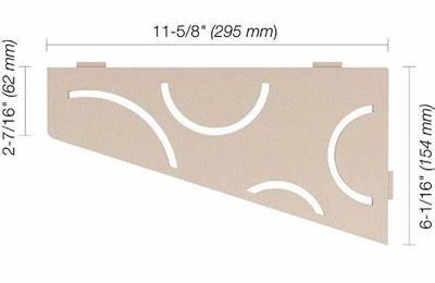 Schluter CURVE Shelf-E Cream (TSC)