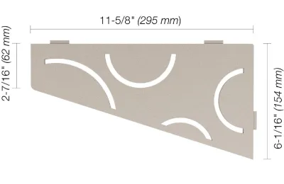 Schluter CURVE Shelf-E Greige (TSBG)