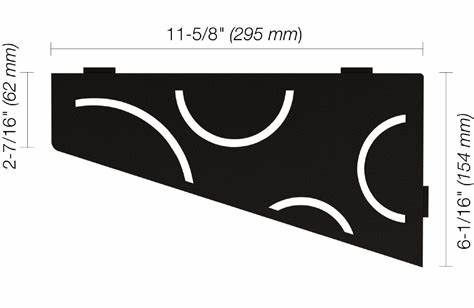 Schluter CURVE Shelf-E Matte Black (MGS)