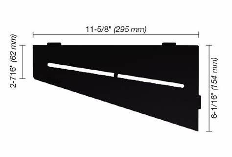 Schluter PURE Shelf-E Matte Black (MGS)