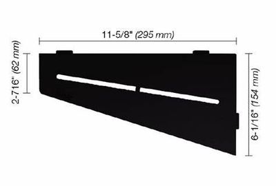 Schluter PURE Shelf-E Matte Black (MGS)