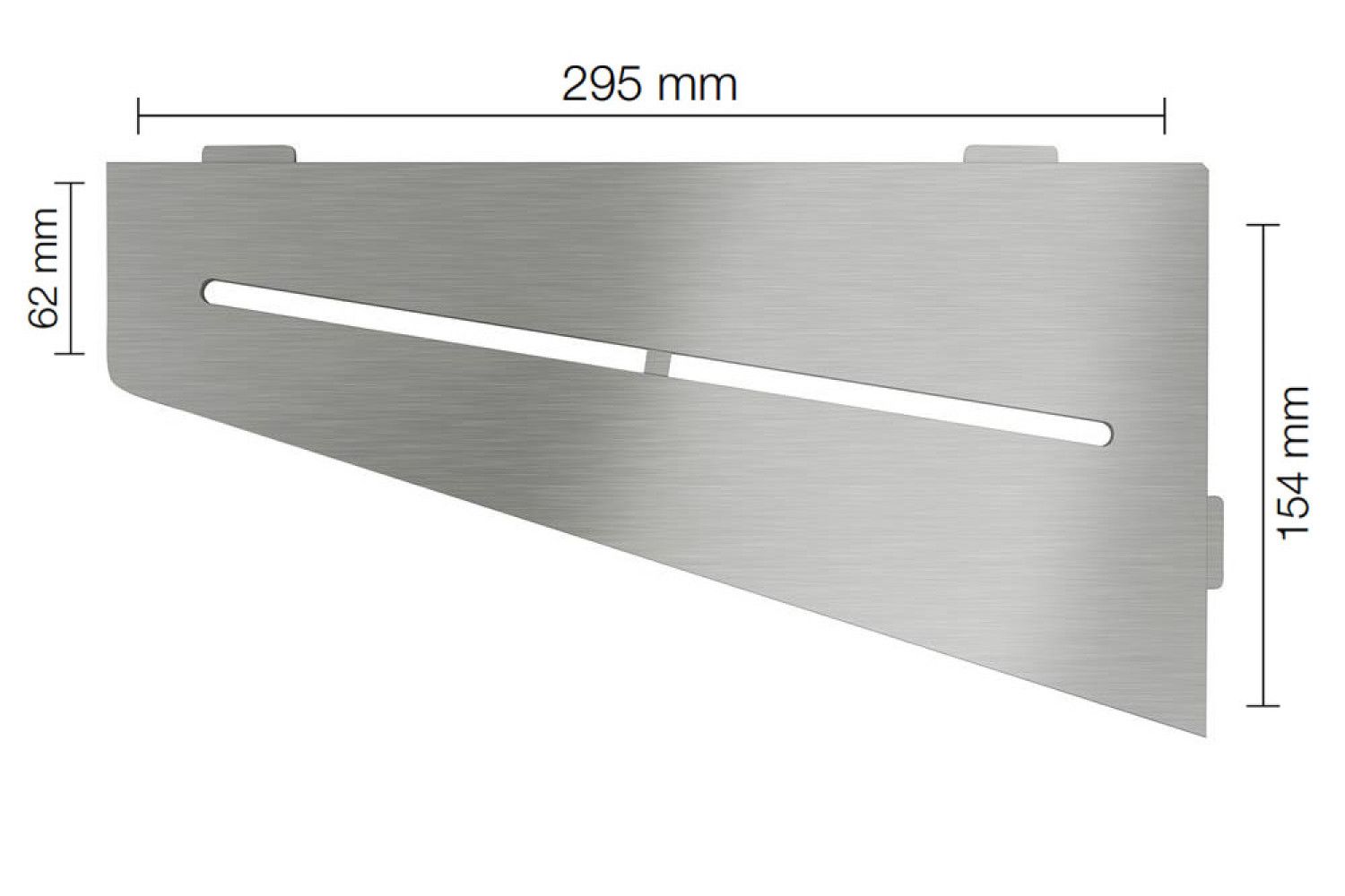 Schluter PURE Shelf-E Brushed Stainless Steel (EB)