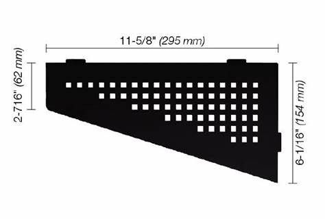 Schluter SQUARE Shelf-E Matte Black (MGS)