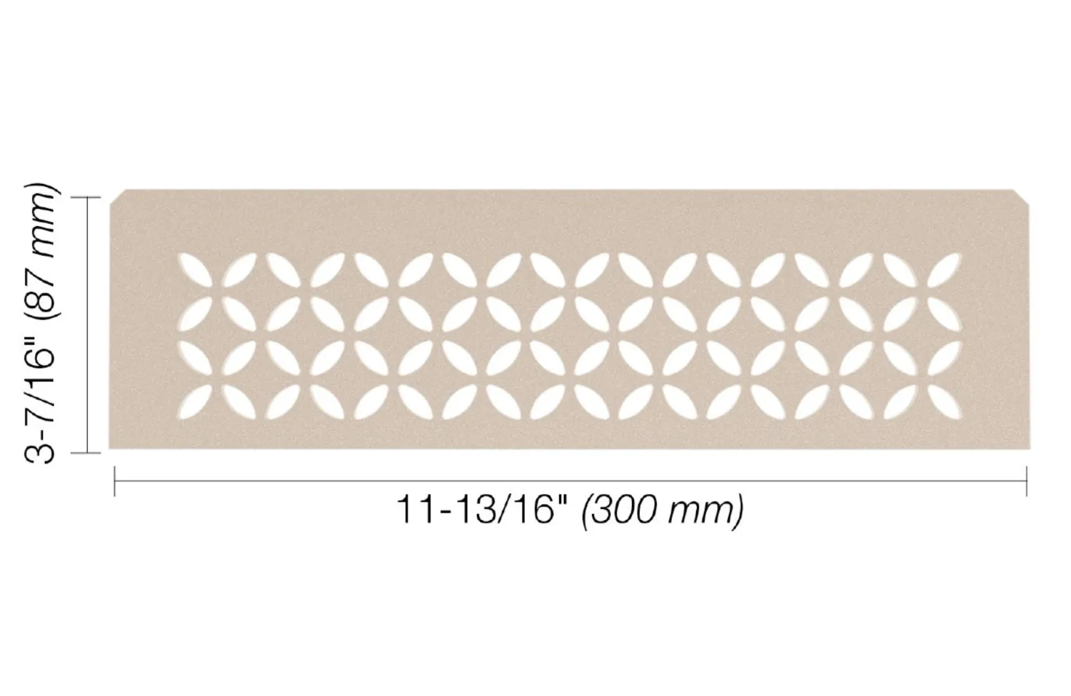 Schluter FLORAL Shelf-N Cream (TSC)
