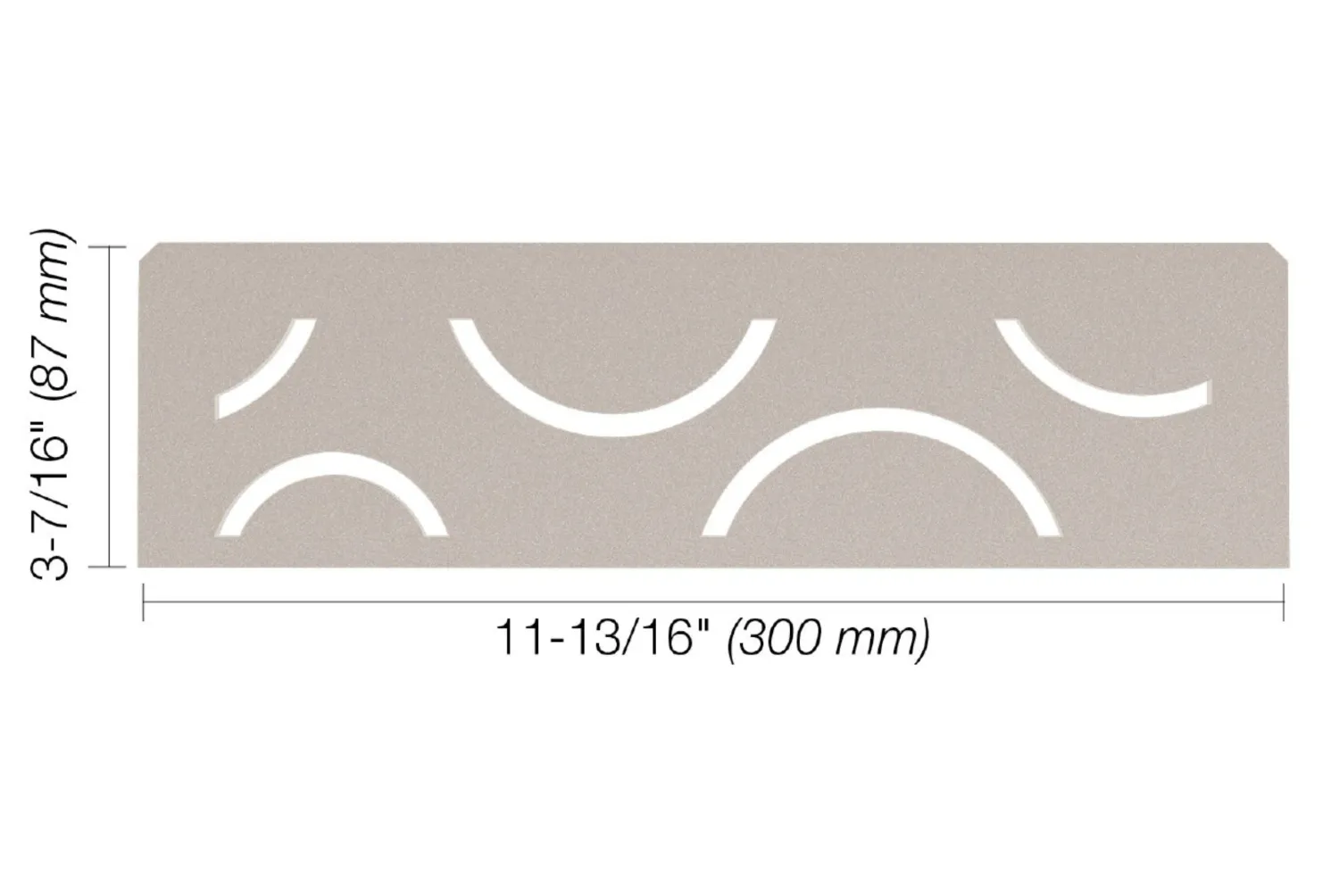 Schluter CURVE Shelf-N Greige (TSBG)