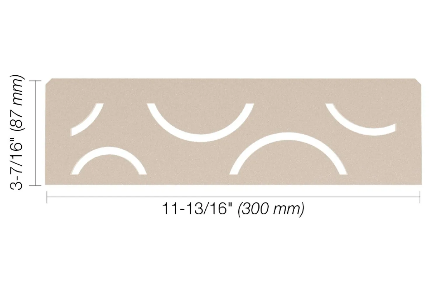 Schluter CURVE Shelf-N Cream (TSC)