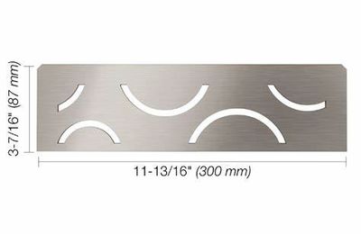 Schluter CURVE Shelf-N Brushed Stainless Steel (EB)
