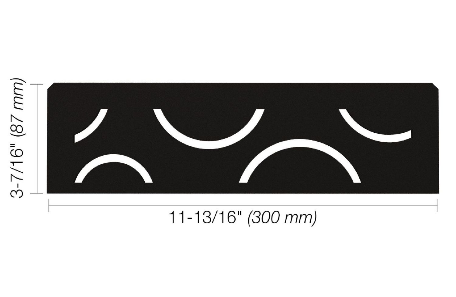 Schluter CURVE Shelf-N Matte Black (MGS)