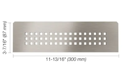 Schluter SQUARE Shelf-N Brushed Stainless Steel (EB)