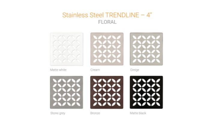 Kerdi-Drain-Style TRENDLINE - FLORAL
