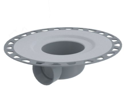 Schluter®-KERDI-DRAIN-H-Flanges With Horizontal Outlet 2&quot; PVC