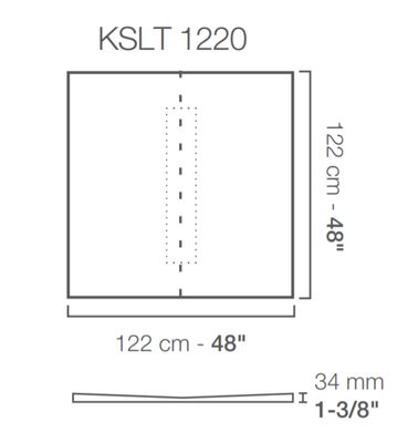 Kerdi-Shower Tray with center linear drain placement