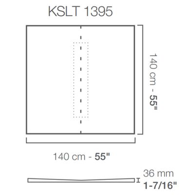 Kerdi-Shower Tray with center linear drain placement