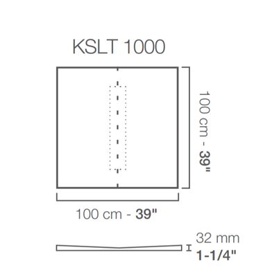 Kerdi-Shower Tray with center linear drain placement