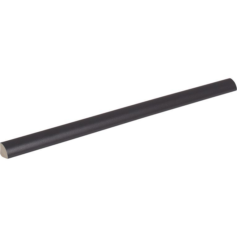 Concerto Matte 1/2 x 9-3/4 Pencil Bullnose, Bullnose Color: Black