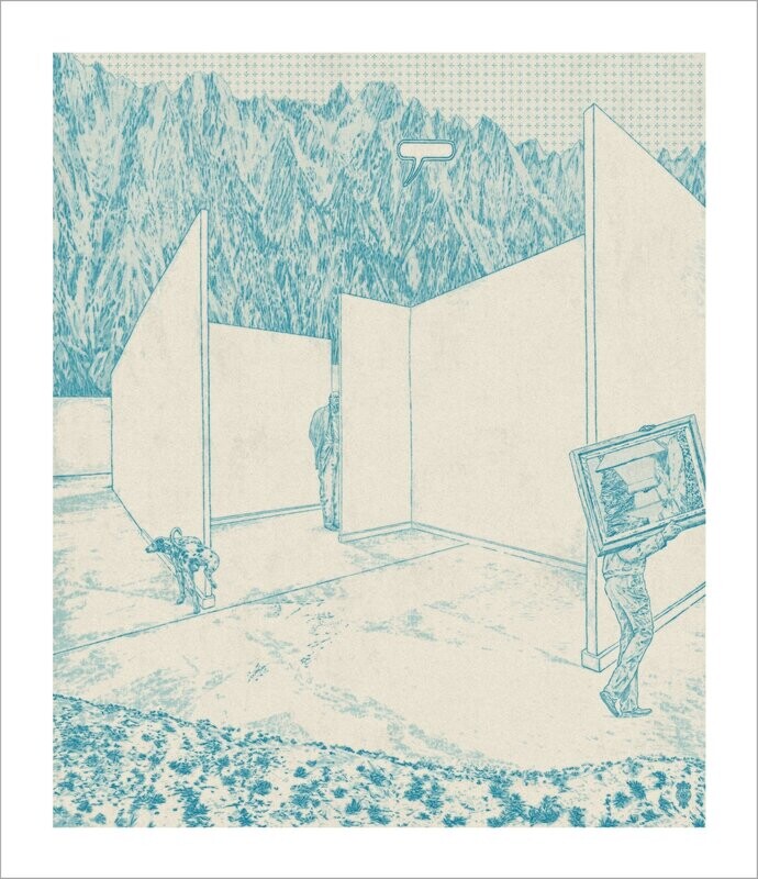EmptygalleryPeeingdog