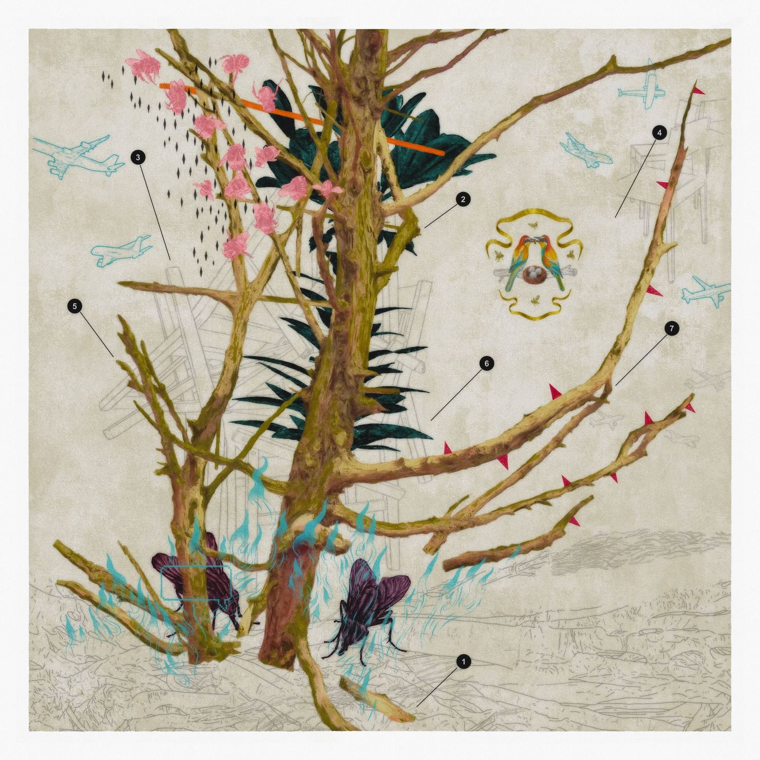 The Bee Eaters 12"x12"