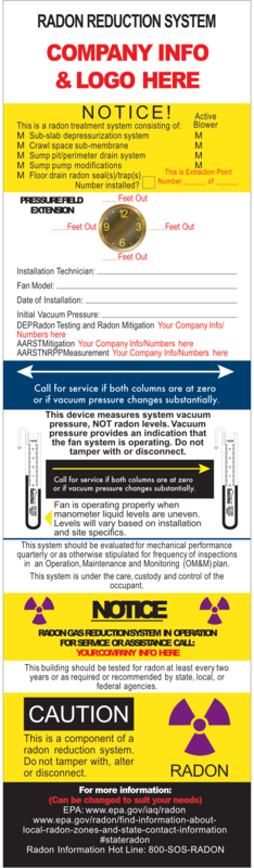 Primary Extraction Point Label