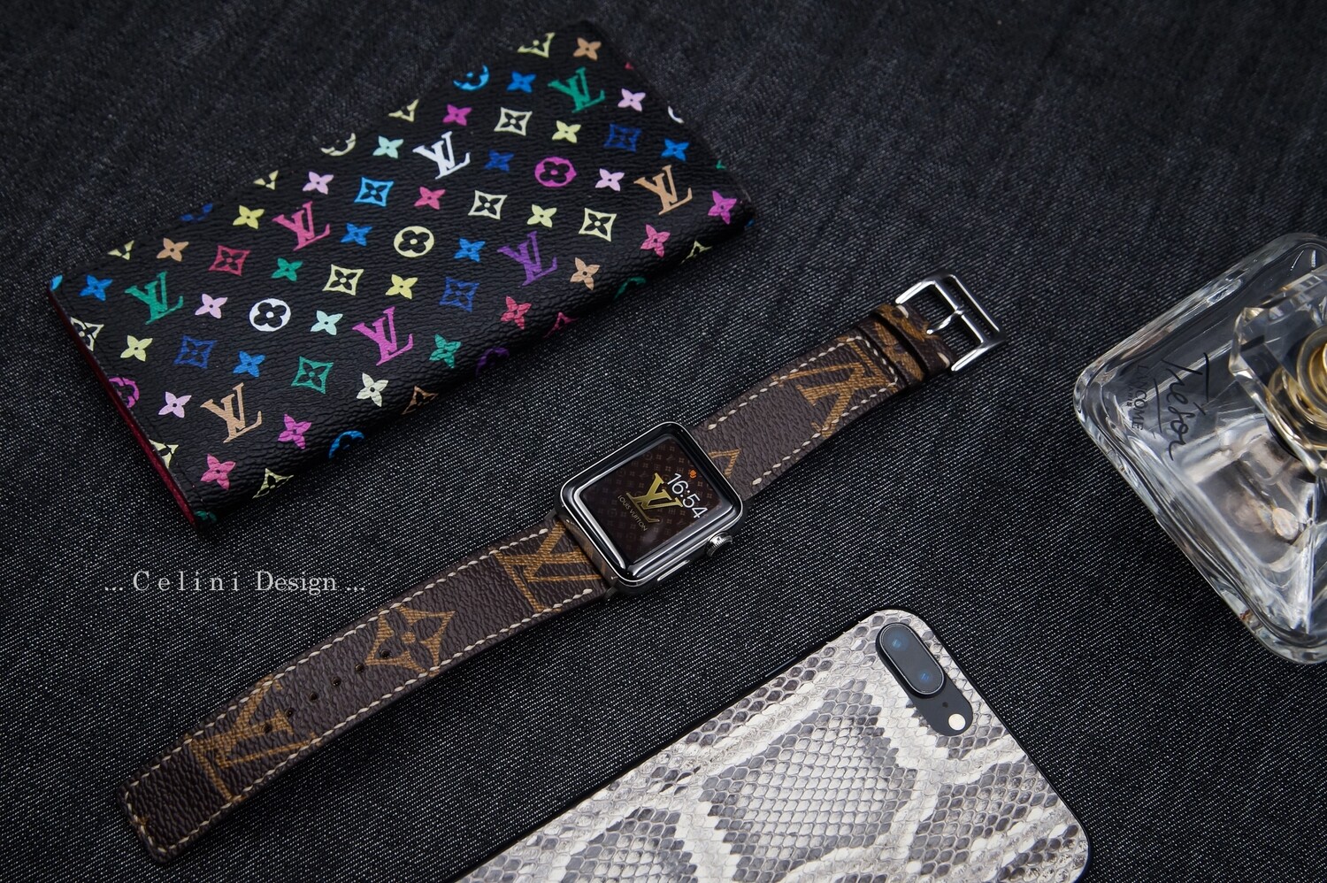 Luxury Duo Colour Leather Apple Watch Band