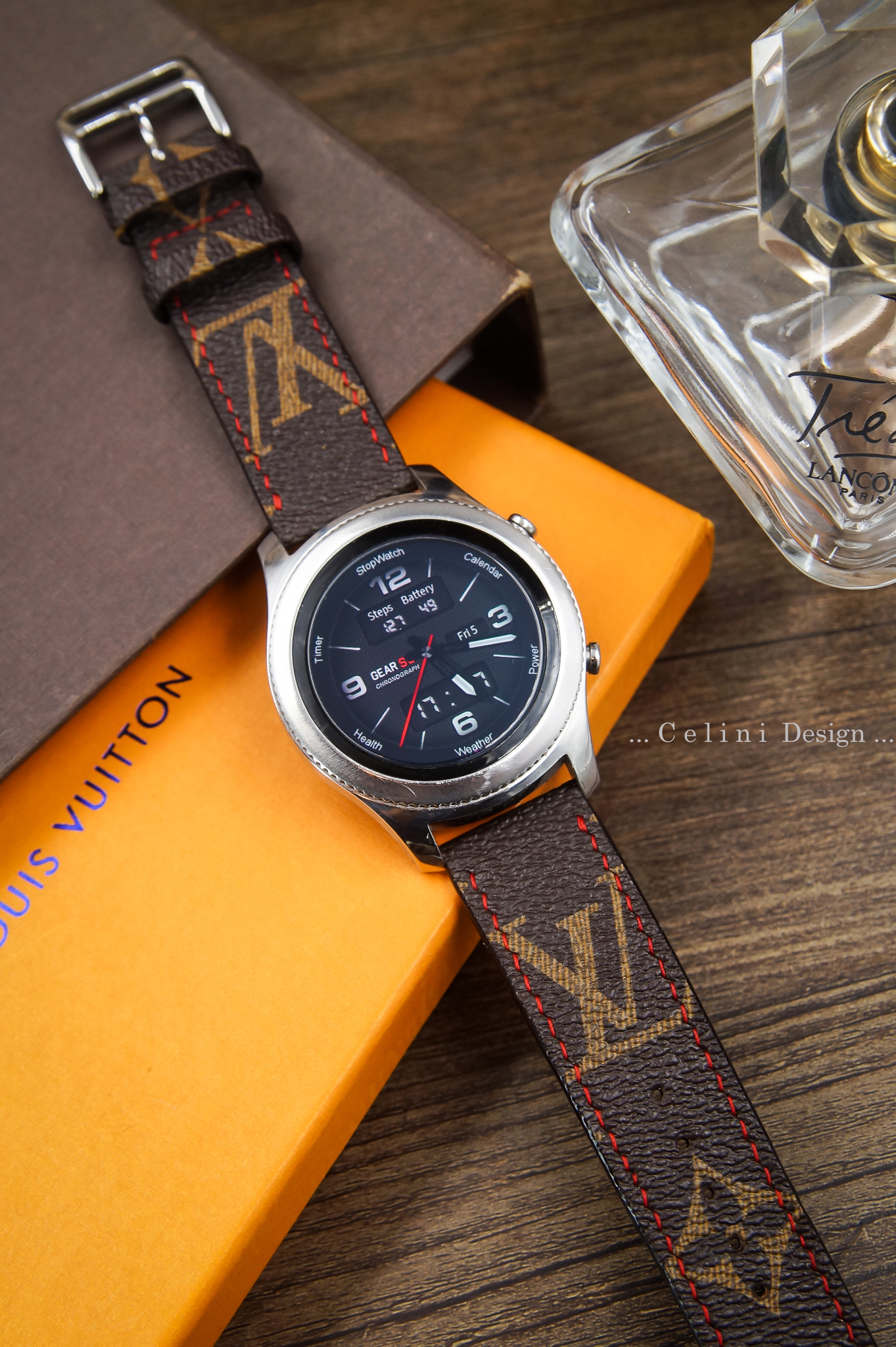 Samsung Galaxy Watch Rose 42mm Bluetooth With Custom Louis Vuitton