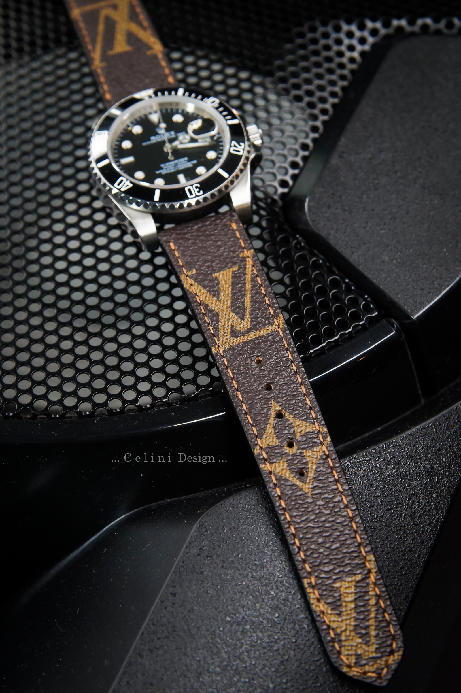 LV Watch Band Louis Vuitton Watch Band LV, Damier Ebene Watch Band 22mm, Fashion Watch Band, …