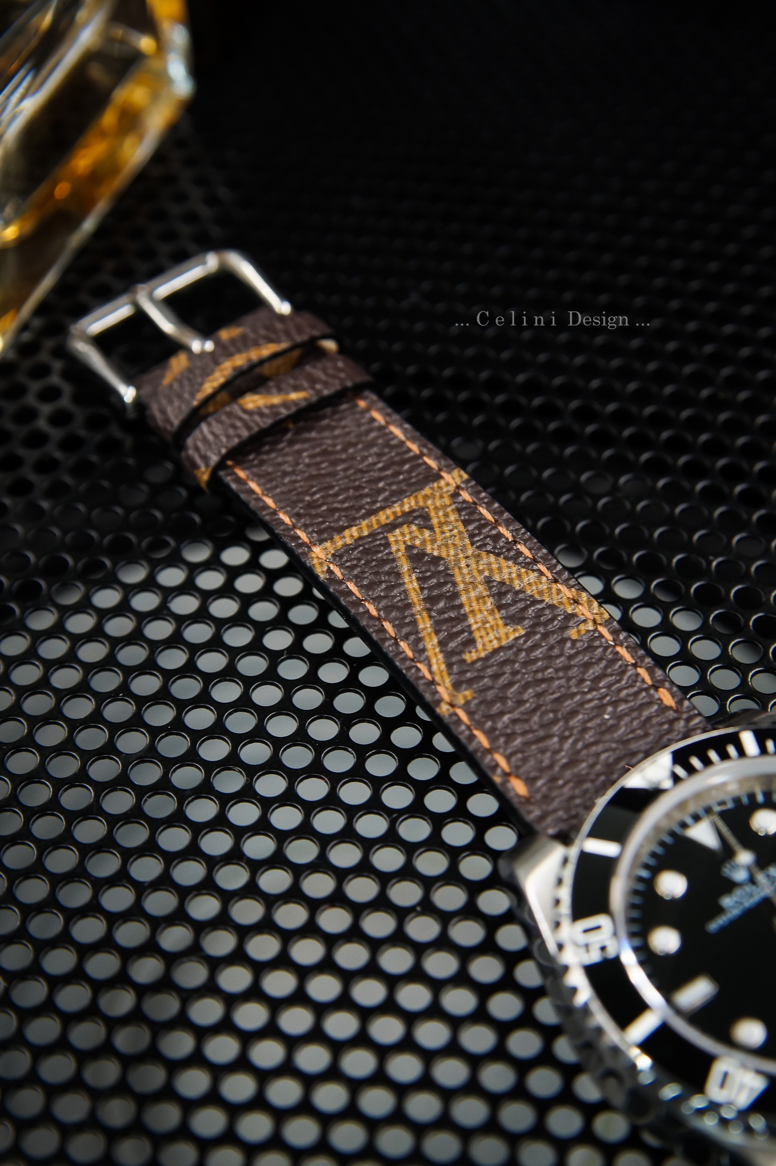 Ready Made 20mm Straps - Louis Vuitton Azur Logo – Liger Straps