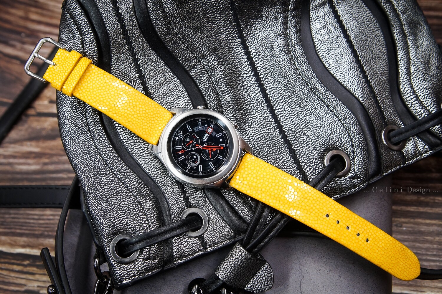 Samsung Galaxy Watch Band Stingray Leather Watch Band
