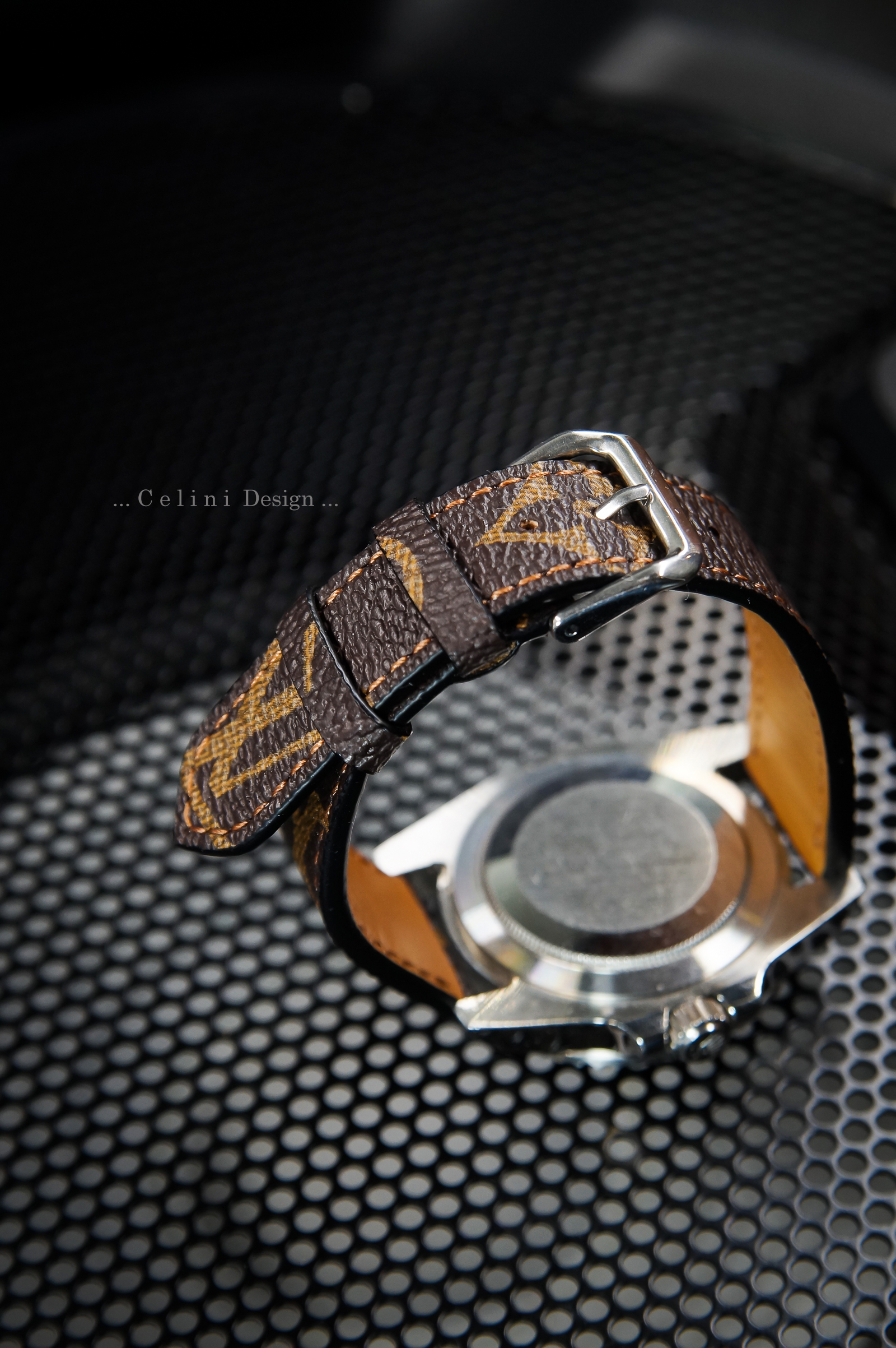 21x12mm Cowhide Leather Watchband for LV Strap Louis Vuitton