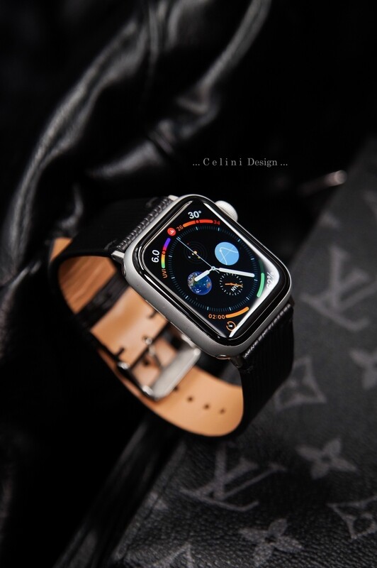 Black EPI Leather Apple Watch Band