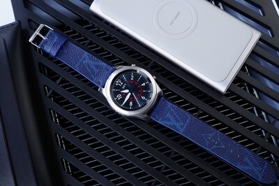 LV Blue Monogram Samsung Watch Band | Louis Vuitton Blue Monogram