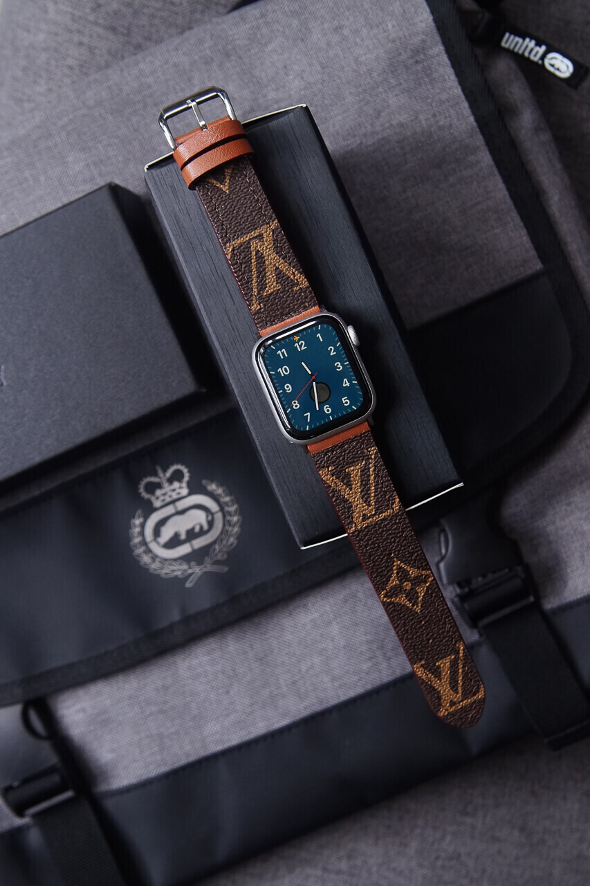 44mm Lv Bands Custom Made Louis Vuitton Monogram Apple Watch Band