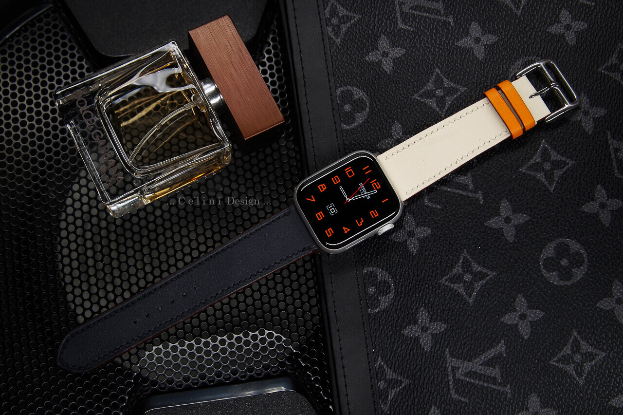 Luxury Duo Colour Leather Apple Watch Band