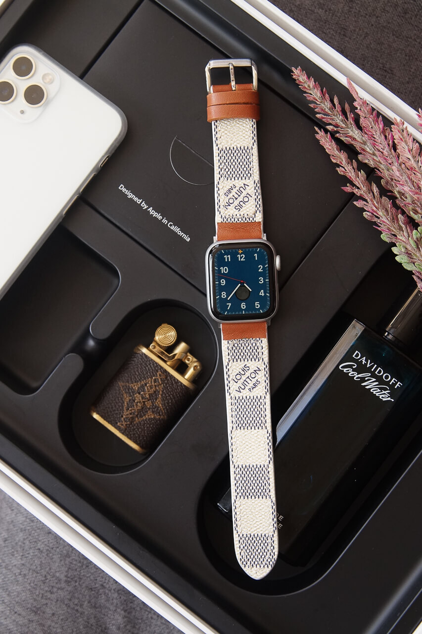 HOW TO MAKE YOUR APPLE WATCH LOOK LUXURIOUS FOR CHEAP! (FEATURING  & LOUIS  VUITTON 🤎) 