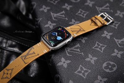 Louis Vuitton Gold Monogram Apple Watch Band