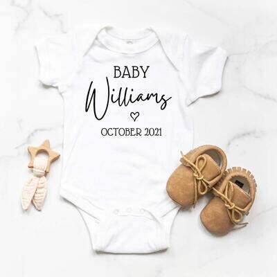 Personalized Baby Onesie
