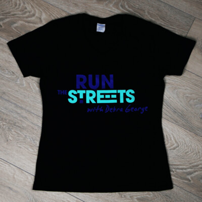 Run The Streets with Debra George (Purple & Green Logo)